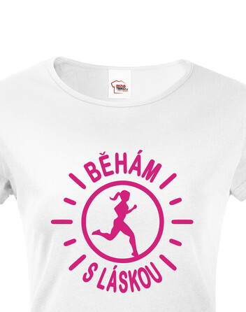 Dámské tričko Běhám s láskou