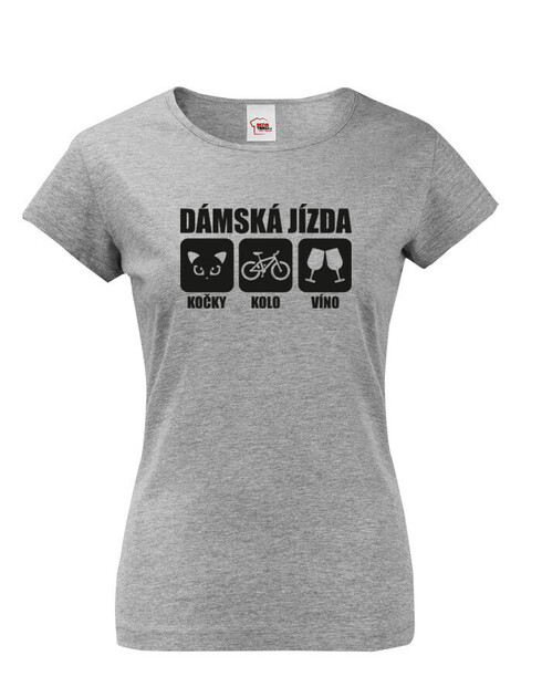 Dámské tričko Dámská jízda