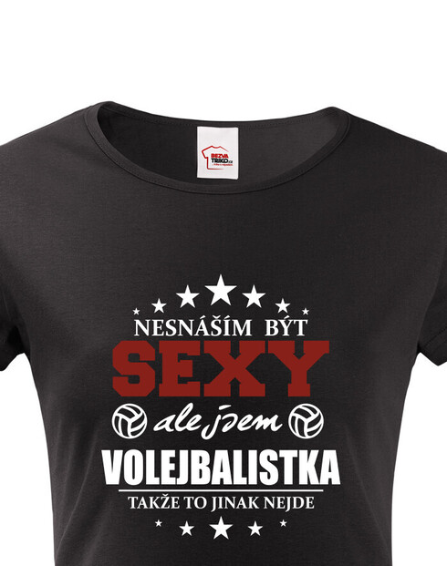 Dámské tričko Sexy volejbalistka