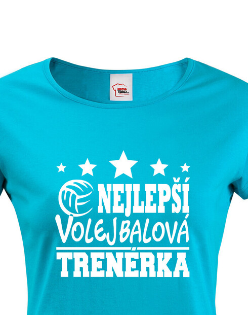 Dámské tričko Nejlepší volejbalová trenérka