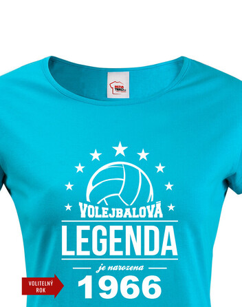 Dámské tričko Volejbalová legenda