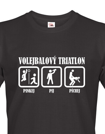 Pánské tričko Volejbalový triatlon