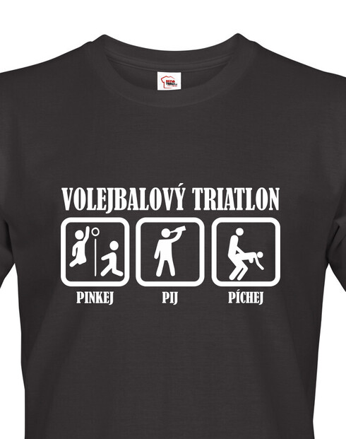 Pánské tričko Volejbalový triatlon