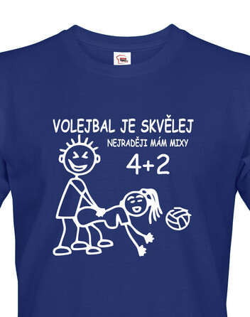 Pánské tričko Volejbal je skvělej