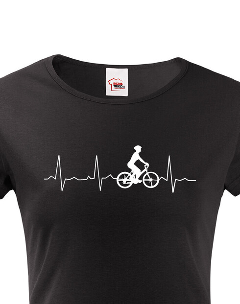 Dámske tričko tep cyklisty
