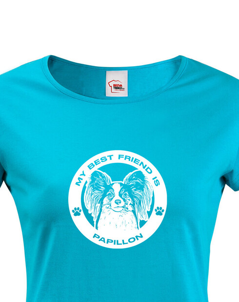 Dámské tričko Papillon kulatý motiv
