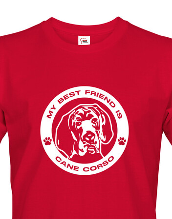 Pánské tričko Cane corso kulatý motiv
