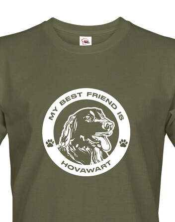 Pánské tričko Hovawart kulatý motiv