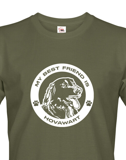 Pánské tričko Hovawart kulatý motiv
