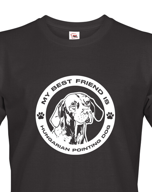 Pánské tričko Maďarský ohař kulatý motiv