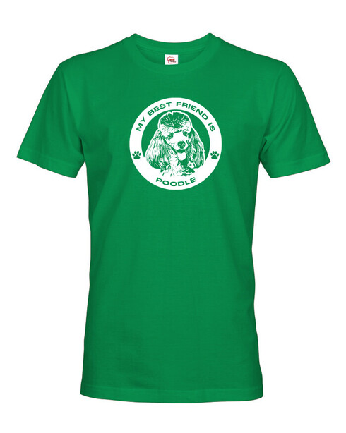 Pánské tričko Pudl kulatý motiv