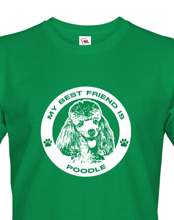 Pánské tričko Pudl kulatý motiv