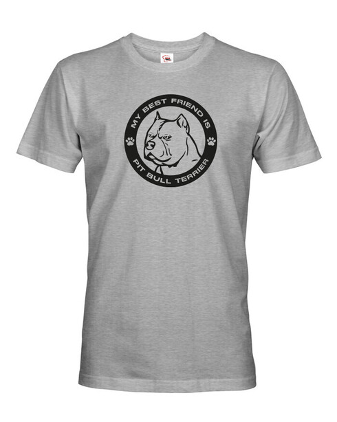 Pánské tričko Pitbull kulatý motiv
