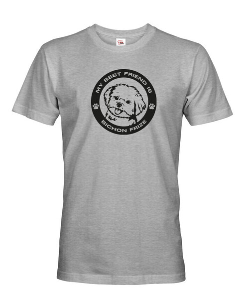 Pánské tričko Bišonek kulatý motiv