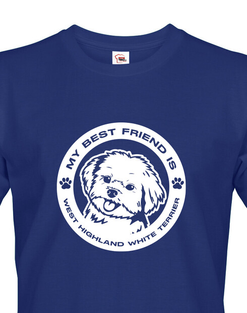 Pánské tričko Westík kulatý motiv