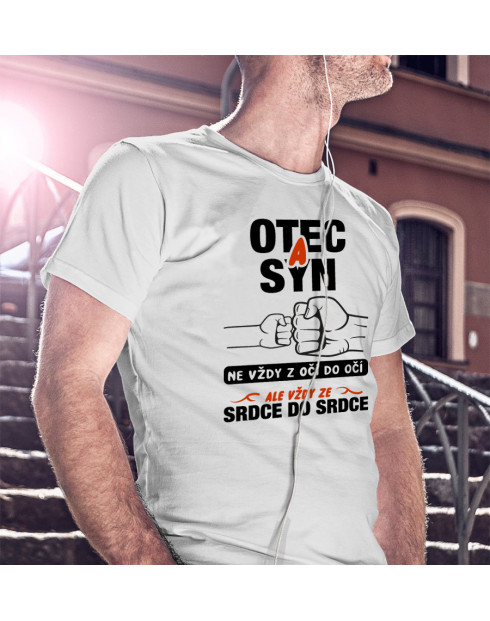 Tričko pro tatínky, Otec a syn vždy ze srdce do srdce