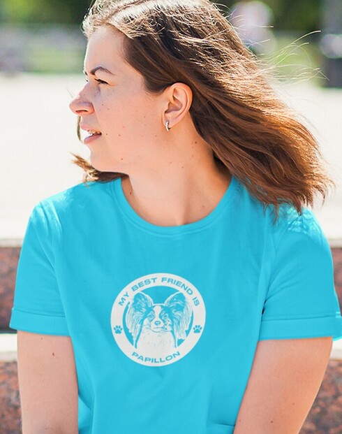 Dámské tričko Papillon kulatý motiv