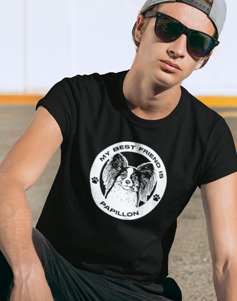 Pánské tričko Papillon kulatý motiv