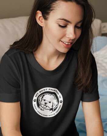 Dámské tričko Westík kulatý motiv