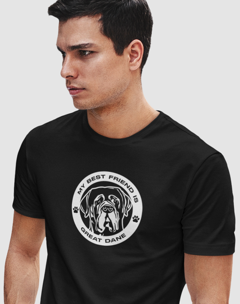 Pánské tričko Německá doga kulatý motiv