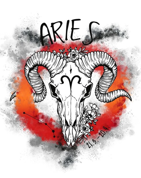 Hrneček se znamením zvěrokruhu Beran