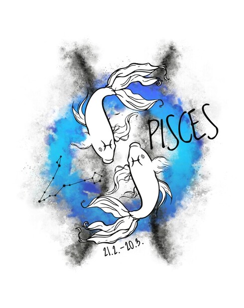 Hrneček se znamením zvěrokruhu Ryby