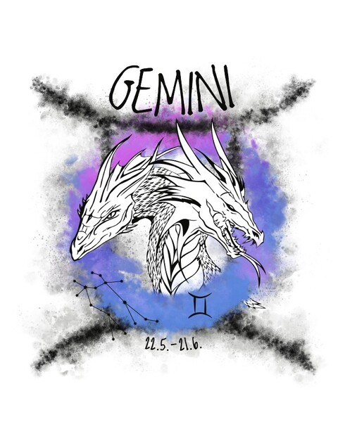 Hrneček se znamením zvěrokruhu Blíženci