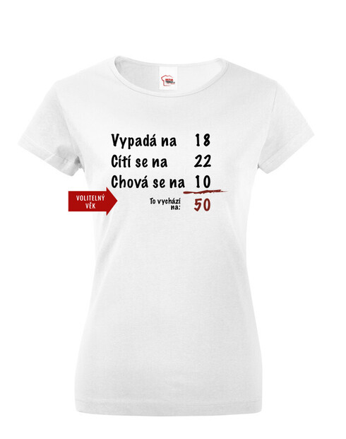 Vtipné dámské tričko k narozeninám