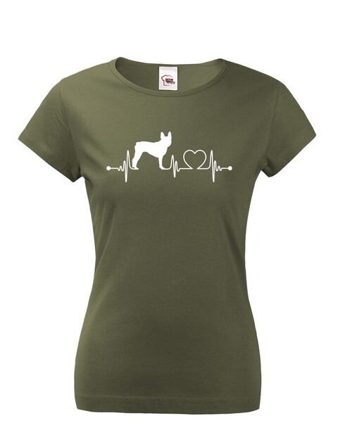 Dámské tričko Bostonský teriér tep