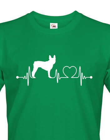 Pánské tričko Bostonský teriér tep