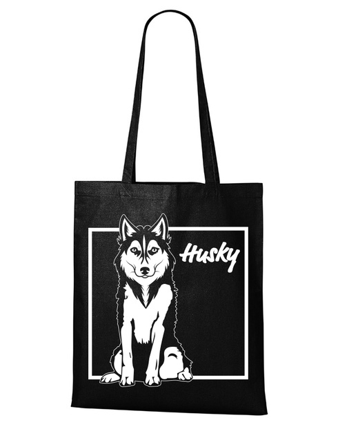 Plátěná taška s Husky