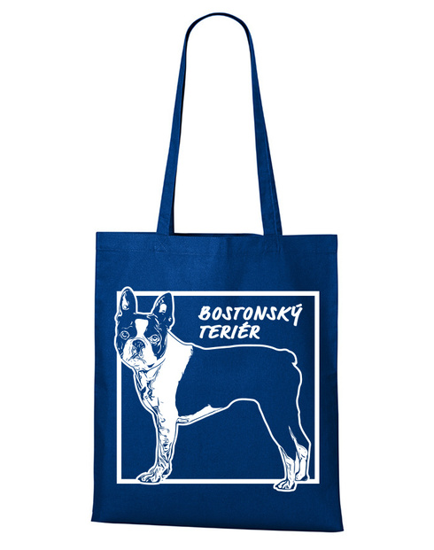 Plátěná taška Bostonský teriér