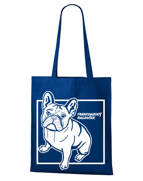 Plátěná taška Francouzský buldoček