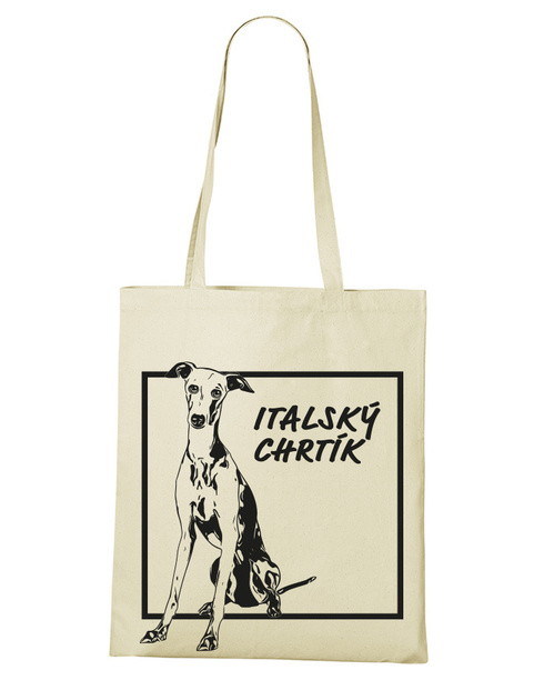 Plátěná taška Italský chrtík