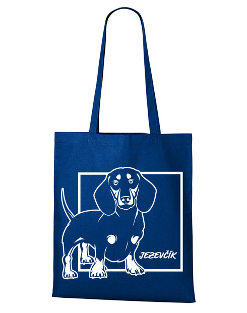 Plátěná taška Jezevčík