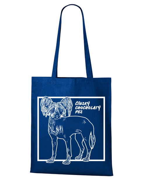 Plátěná taška Čínsky chocholatý pes