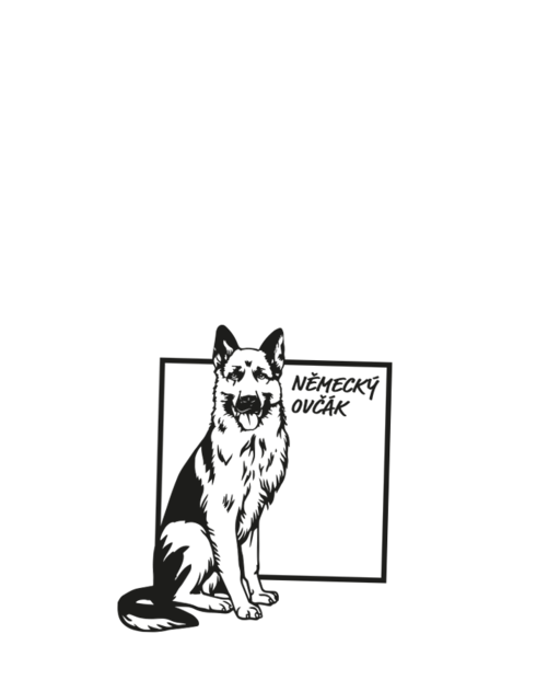 Plátěná taška Německý ovčák
