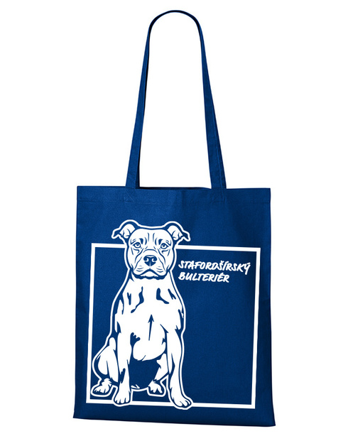 Plátěná taška Stafordširský bulteriér