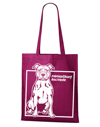 Plátěná taška Stafordširský bulteriér