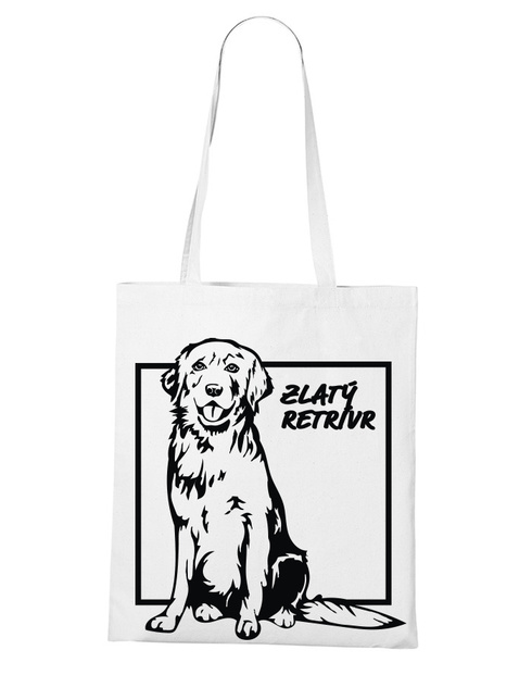 Plátěná taška Zlatý retrívr