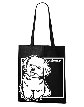 Plátěná taška Bišonek