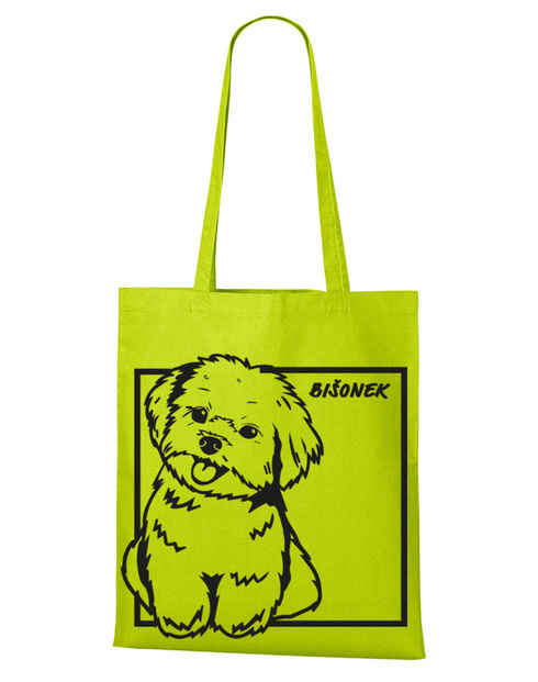 Plátěná taška Bišonek