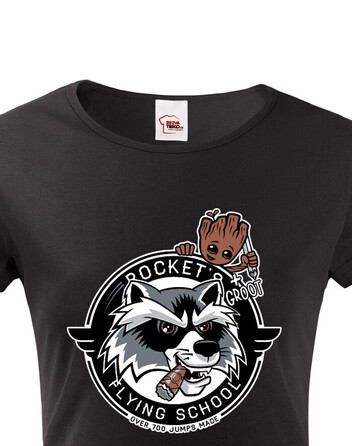 Dámské tričko Rocket a groot