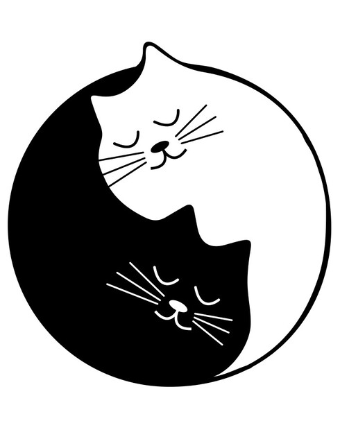 Hrneček kočičí Jing Jang