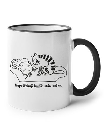 Hrneček Nepotřebuji budík, mám kočku