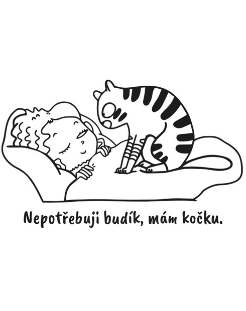 Hrneček Nepotřebuji budík, mám kočku