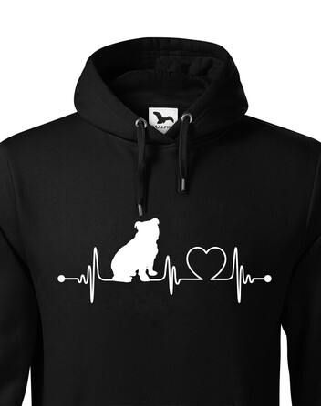 Pánská mikina Anglický buldok tep