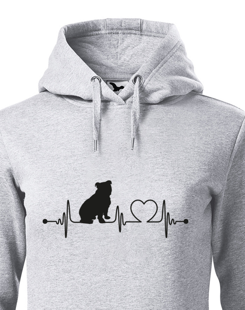 Dámská mikina Anglický buldok tep