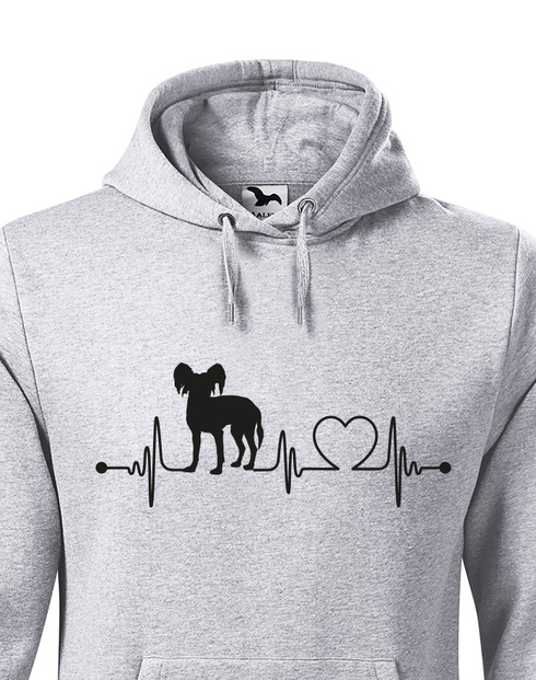 Pánská mikina Čínsky chocholatý pes tep