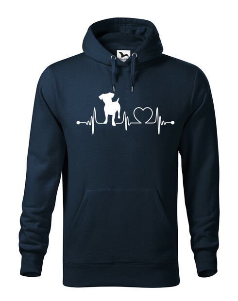 Pánská mikina Jack Russell teriér tep